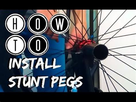 How To Install Stunt Pegs Youtube