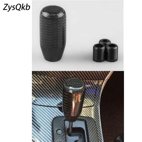 New Black Carbon Fiber M Shift Knob Manual Gear Shift Stick