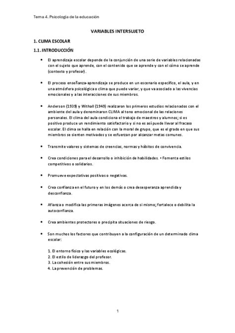 Tema 4 Psicologia De La Educacion Pdf