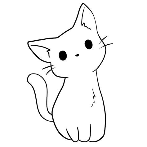 Premium Vector Cartoon Cat Cute Animal Doodle Kawaii Anime Coloring