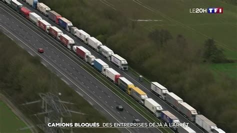 Camions bloqués sur l autoroute M20 des entreprises déjà à l arrêt