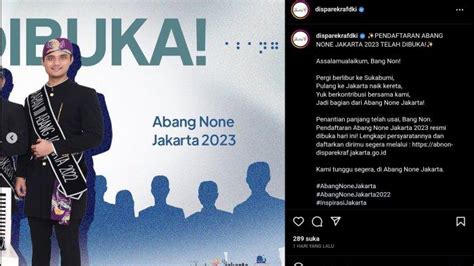 Pendaftaran Abang None Jakarta 2023 Telah Dibuka Simak Syarat Dan Dokumen Yang Perlu Disiapkan