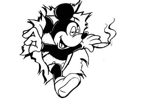 Mickey Mouse Outline Drawing at GetDrawings | Free download