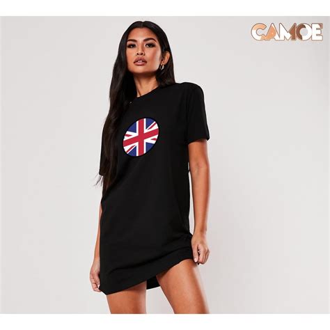 Jual Baju Kaos Tshirt Dress CAMOE United Kingdom Flag Bendera UK