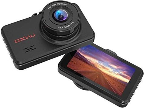 Cooau Mirror Dual Night Vision Dash Cam P Full Hd Touch Screen