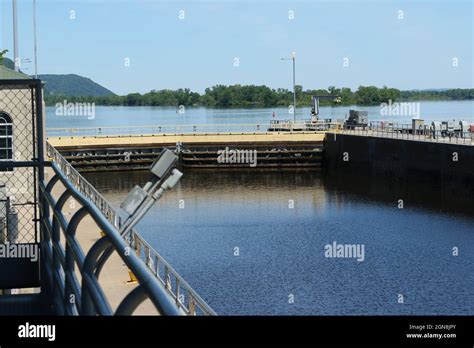 Upper Mississippi River Lock And Dam No 7 View Of The Lock