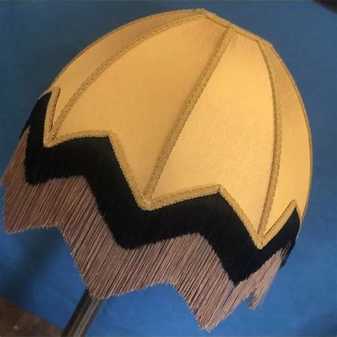 Gold And Black Art Deco Fabric Lampshade