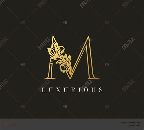 Gold Letter M Logo M Vector And Photo Free Trial Bigstock