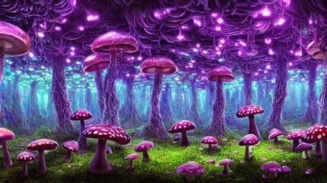 KREA Exploring A Mushroom Forest Acid Trip Hall Of Mirrors Ultra