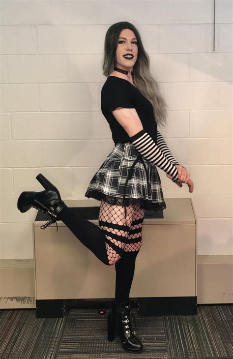 Im In Love With The Goth Girl Look 🥰 Rcrossdressing