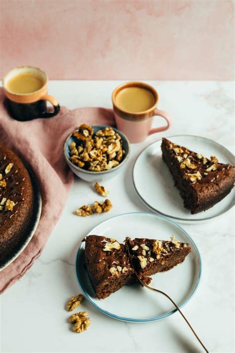 Schweizer Walnuss Schoko Kuchen Glutenfrei Minuten Vegane Vibes