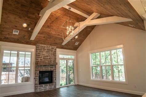 Grayb With Vaulted Shiplap Ceiling