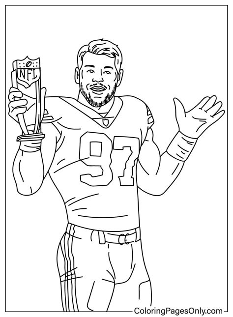 Nick Bosa Coloring Page Free Free Printable Coloring Pages