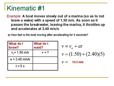 Kinematics Ap Physics B Defining The Important Variables