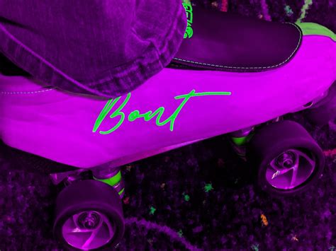 My skates during black out night really popped : r/Rollerskating