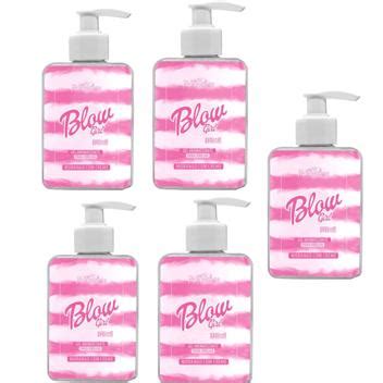 5 Cremes BLOW GIRL Gel Beijável Morango Pélvico Virilha 320ml Hot