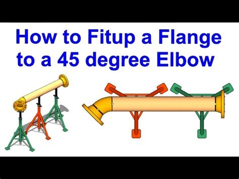 How To Fit Up A Flange To A Degree Elbow Youtube