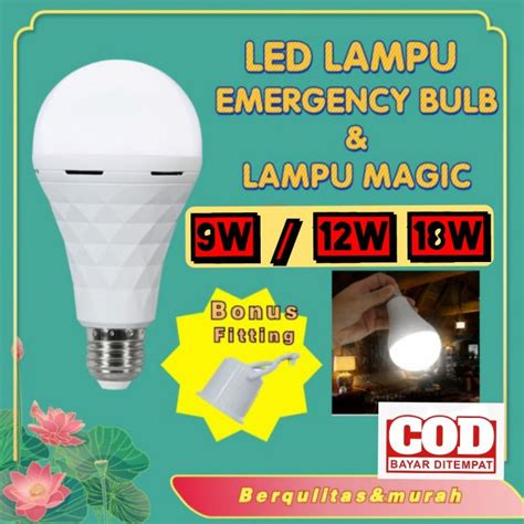 Lampu Emergency Led 18w 12w 9w Murah Berkualitas Lazada Indonesia