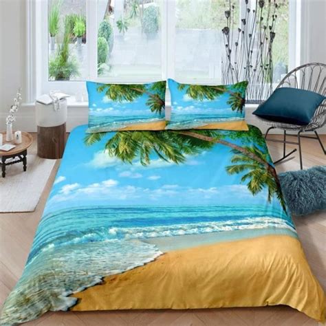 Housse De Couette X Paysage De Bord De Merimprim E Microfibre