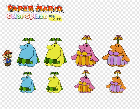 Paper Mario Sticker Star Toad Paper Mario Color Splash Super Mario