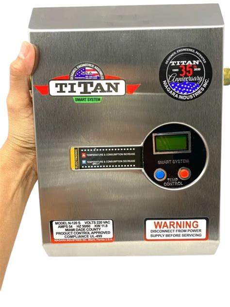 TITAN Tankless Water Heater N-120S SCR-2 Digital. 11.8 Kw. 54 Amp. 4 GPM.