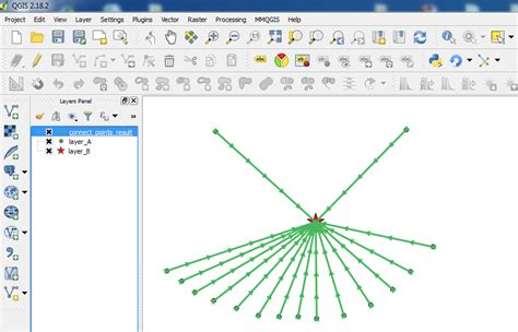 Qgis Creating A Line Layer That Links Many Points In Layer To One Hot Sex Picture