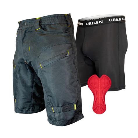 Men's Pro Padded Cycling Shorts with Hidden Cargo Pockets - Urban Cycling Apparel