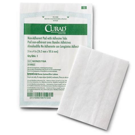 Curad Sterile Nonadherent Pad W Adhesive Tab X Ct