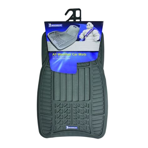 Michelin All Weather 4 Piece Car Mat Set Grey HiFi Corporation