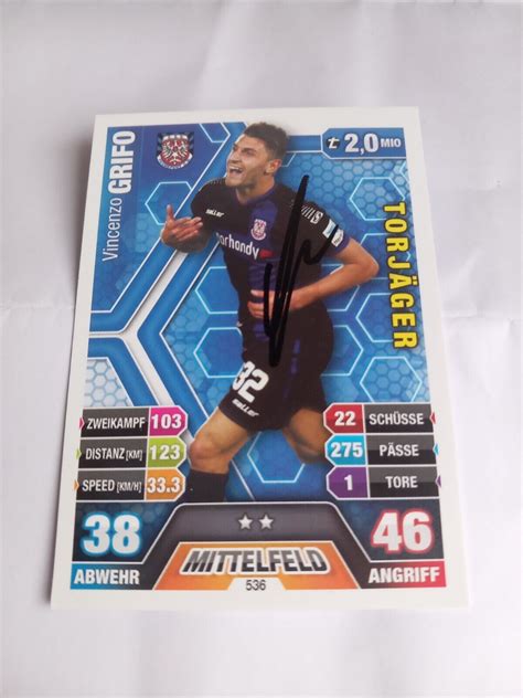 Match Attax Signiert Vincenzo Grifo FSV Frankfurt NEU EBay