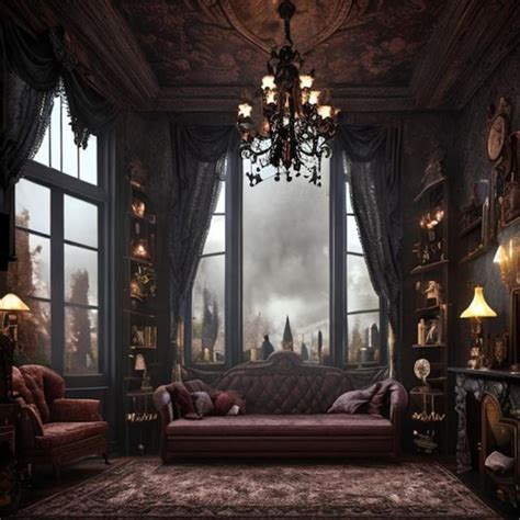 Dark Victorian Living Room