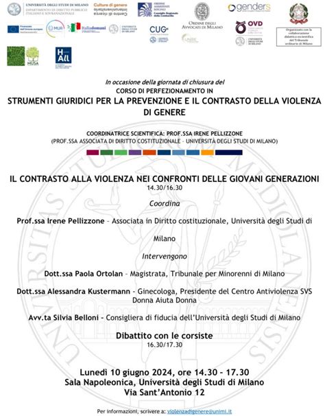 Save The Date Lezione Conclusiva Del Corso Di Perfezionamento In