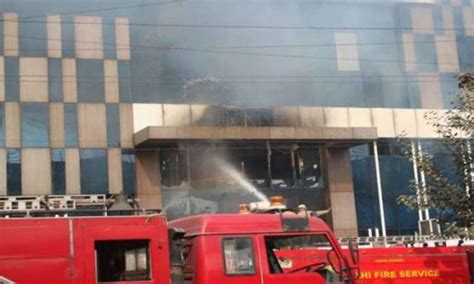 Firefighter Dies As Burning Building Collapses In Delhi