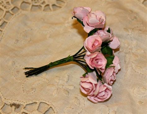 Light Pink Paper Flowers 12 Count Bundle - Etsy