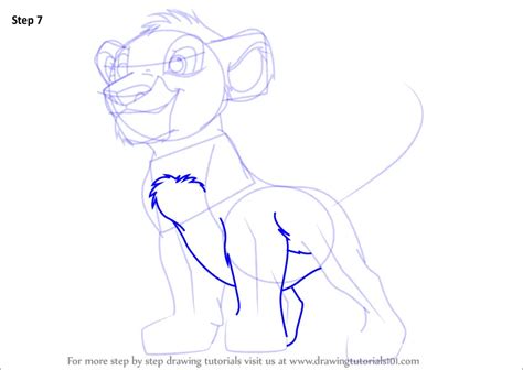 How To Draw Baby Simba From The Lion King The Lion King Step By Step