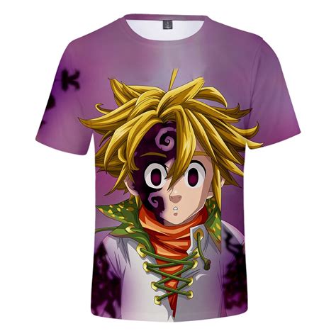 Camiseta Nanatsu No Taizai Meliodas Estampa Total Moletom Anime Roupas