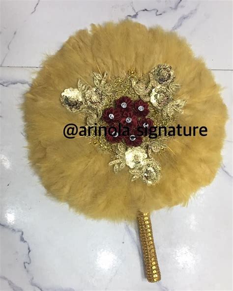 Handfans Aso Oke Veil On Instagram Champagne Gold With Gold And