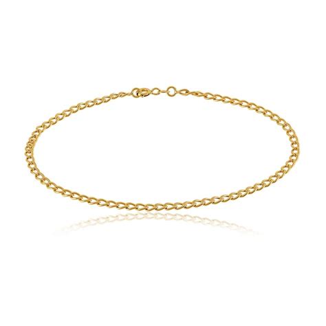 Pulseira De Ouro Amarelo Elos Grumet