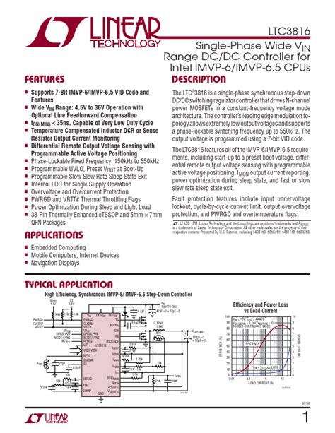 Ltc Linear Controller Hoja De Datos Ficha T Cnica Distribuidor