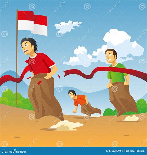 Lomba Balap Karung 17 Agustus - Translate Sack Race Competition on 17th ...