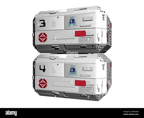 Futuristic Transport Boxes Stock Photo Alamy