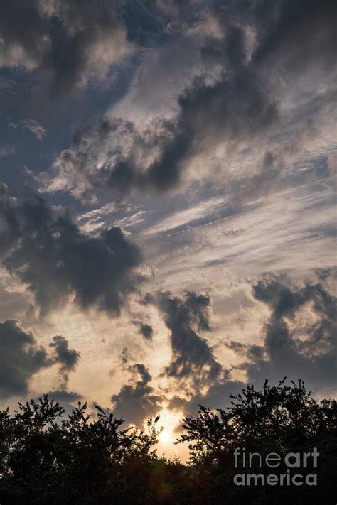 Altocumulus Floccus Clouds At Sunset By Stephen Burt Science Photo Library