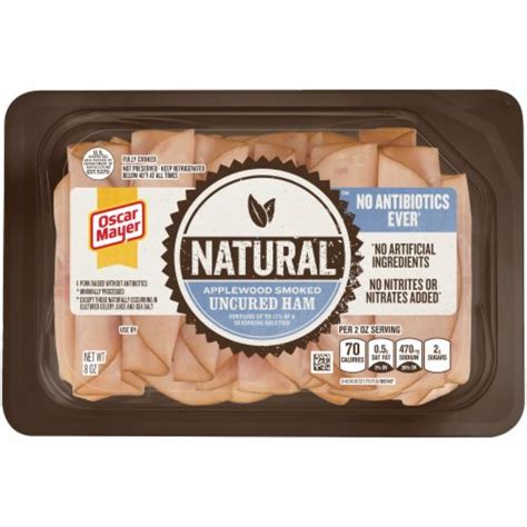 Kroger Oscar Mayer Natural Applewood Smoked Uncured Sliced Ham Deli