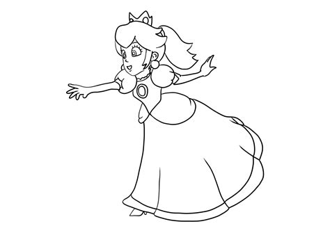 Desenhos De Princesa Peach De Mario Para Colorir E Imprimir