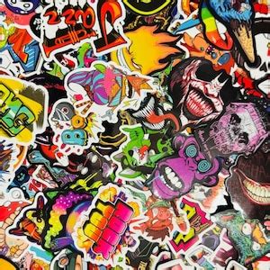 Skateboard/graffiti Stickers 25 Sticker Pack Buy 1 Get 1 Free - Etsy