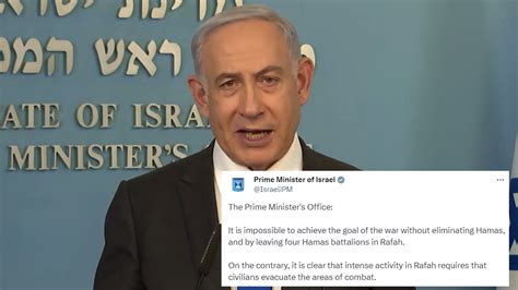 Netanyahu Ordena Al Ej Rcito Que Inicie La Evacuaci N De Civiles De Rafah