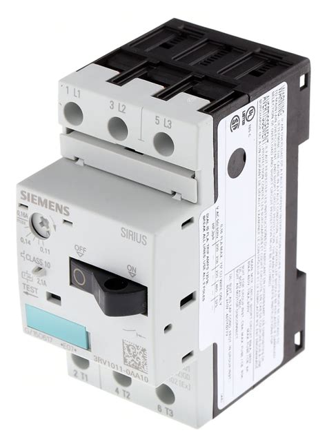 3rv1011 0aa10 Siemens Siemens 011 → 016 A Sirius Motor Protection Circuit Breaker 243 6984