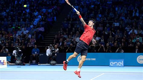 Nishikori No Look Backhand Overhead Hot Shot Youtube