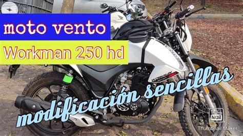 Reconciliaci N Con Moto Vento Workman Hd Algunas Modificaciones