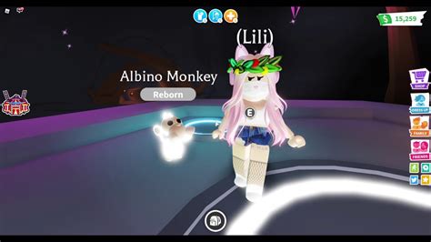 Roblox Adopt Me Haciendo Un Mono Albino Neon Making A Neon Albino